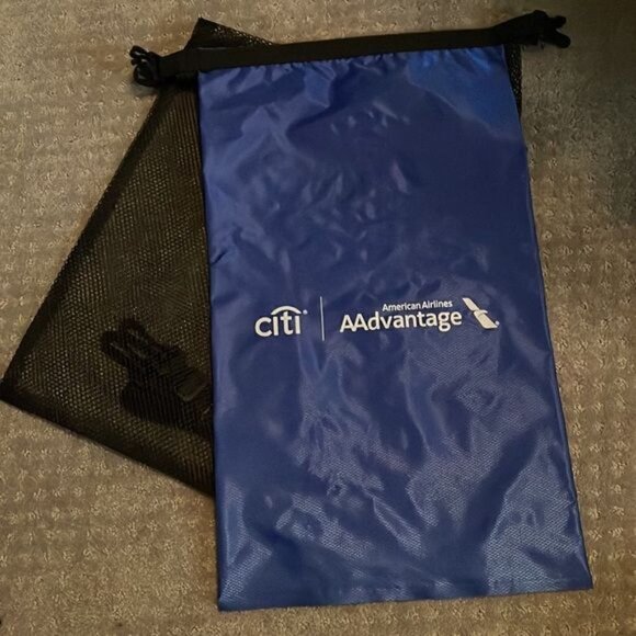 New American Airlines AAdvantage Wet Dry Bag for Swimsuit Beach Pool Travel Blue - Picture 1 of 6